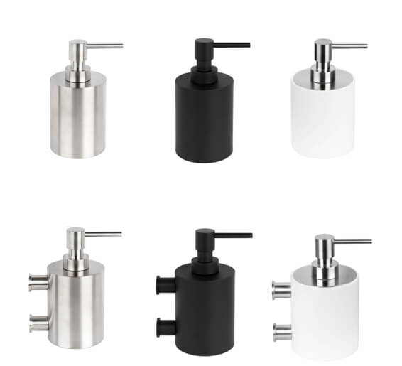 Zeepdispenser by Piet Boon PB500 vrijstaand RVS mat zwart