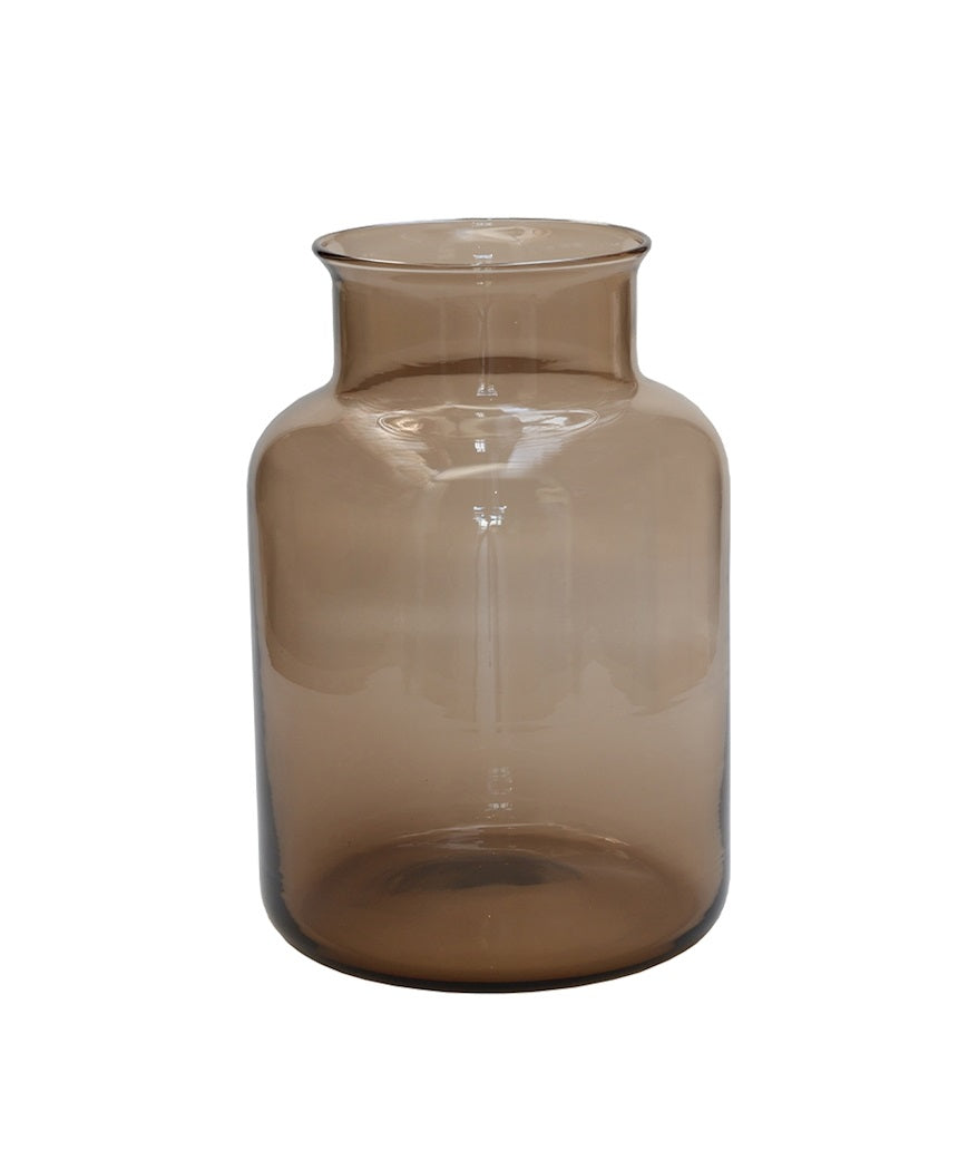 Vaas Kama taupe Ø15 x H21,5 cm - 4 stuks