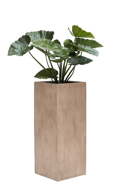 Pot Jakarta rayures beiges L40 x P40 x H100 cm
