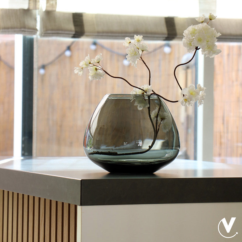 Vase Morava M gris Ø32 x H25 cm