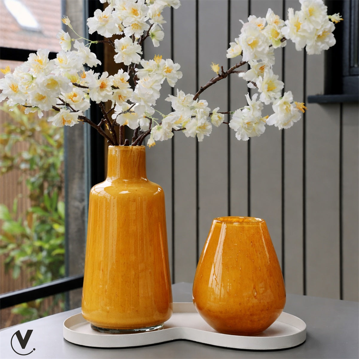 Vase Jana Elite foncé Ø18 x H35 cm