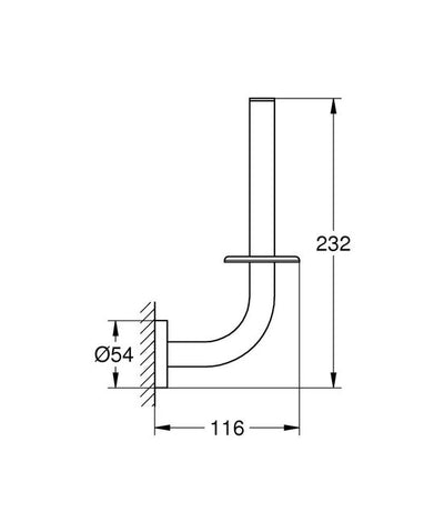 Grohe Essentials reserverolhouder Chroom