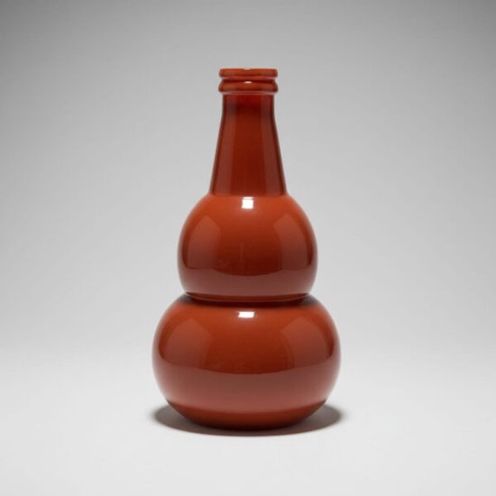 Vaas Rosso – sculpturale design vaas van rood glas