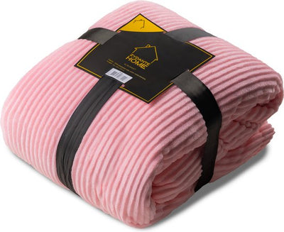 XL Deken Corduroy Rib Roze
