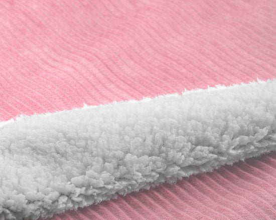 XL Deken Corduroy Rib Roze