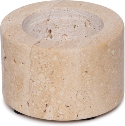Travertine Waxinelichthouder - rond Default