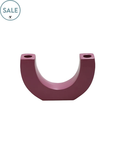 SALE! Kaarshouder Chaco  mauve L20 x B5 x H12 cm  (Mauve L20 x B5 x H12 cm)