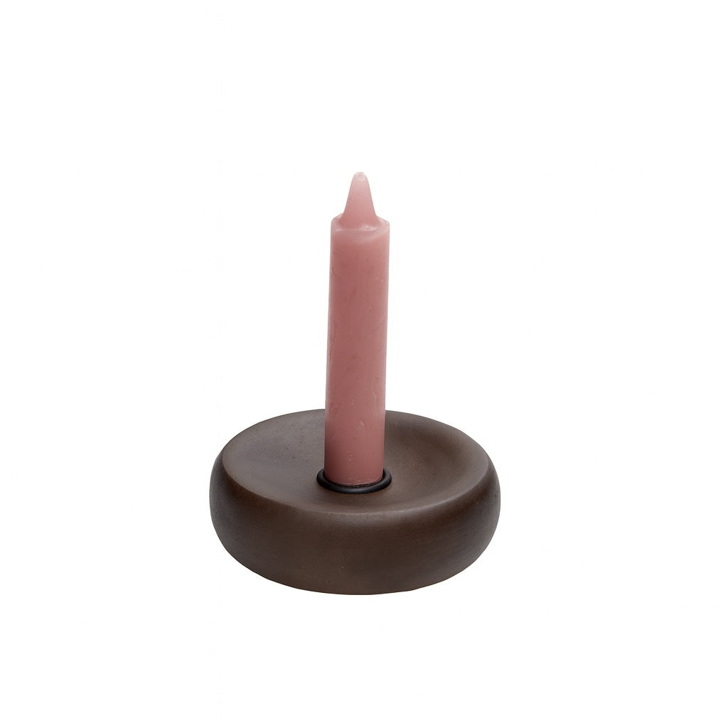 Kaarshouder Yampa S walnut Ø10 x H10 cm (Walnut Ø10 x H10 cm)
