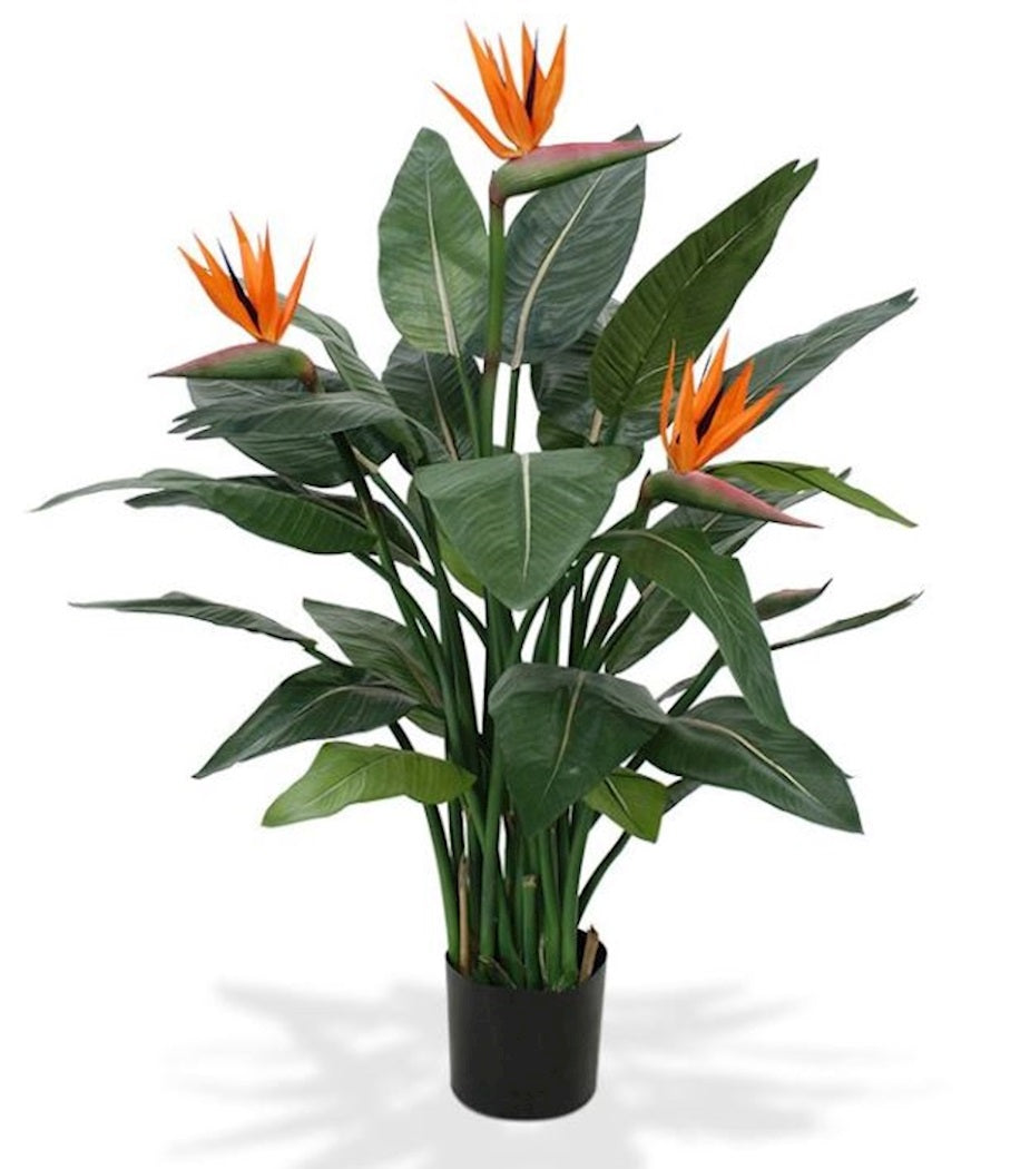 Kunstplant Strelitzia Deluxe green H115 cm (Green H115 cm)
