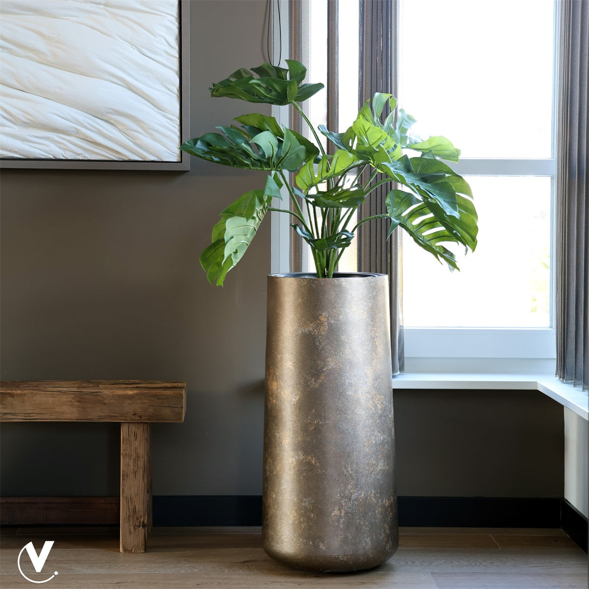 Pot Bangkok dark rustic Ø38 x H80 cm  (Dark rustic Ø38 x H80 cm)