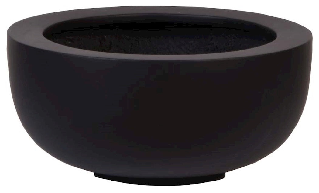 Pot Ducos S black Ø33 x H15 cm 2 stuks (Black Ø33 x H15 cm)