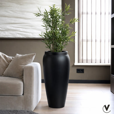 Pot Hobro S black Ø37 x H80 cm  (Black Ø37 x H80 cm)