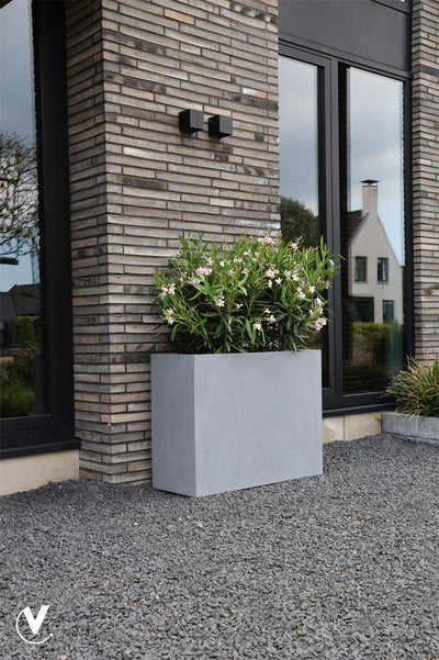 Pot Indiana XL on wheels grey L100 x B40 x H80 cm (Grey L100 x B40 x H80 cm)