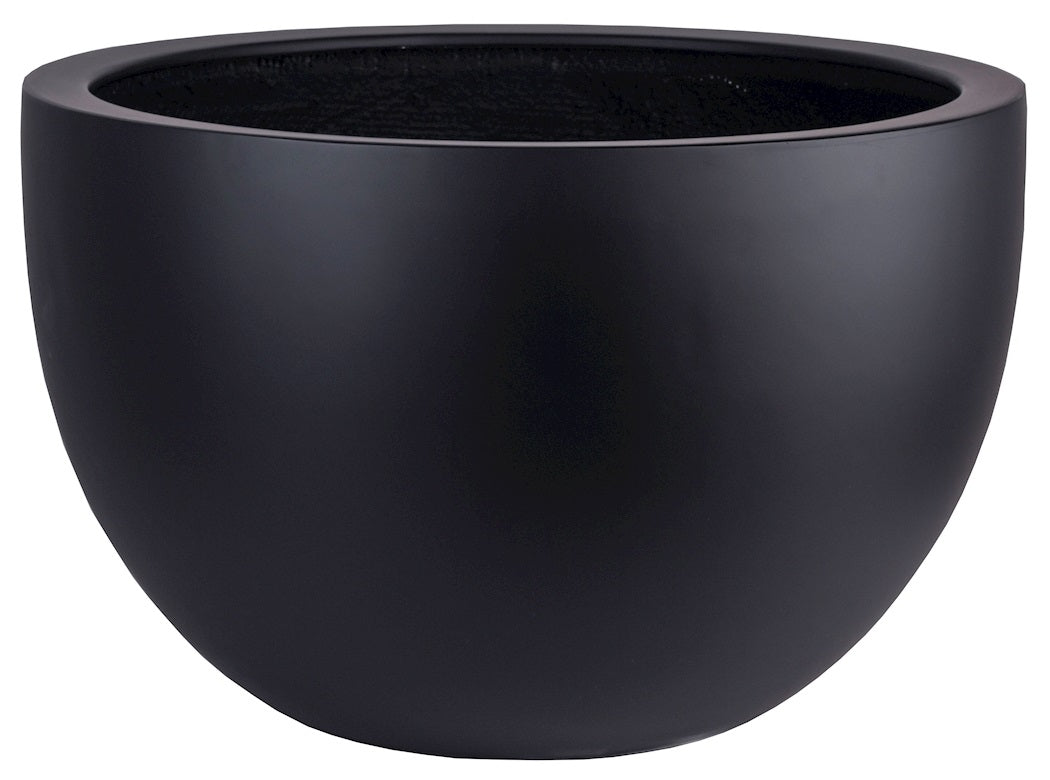 Pot Louisiana M black Ø60 x H38 cm (Black Ø60 x H38 cm)