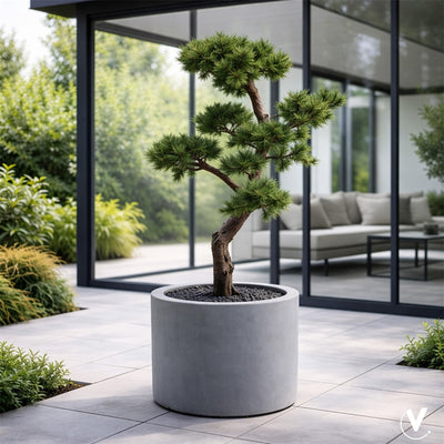 Pot Maine L grey Ø60 x H45 cm (Grey Ø60 x H45 cm)