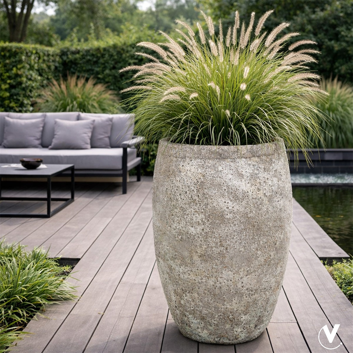Pot Nevis relic beige Ø72 x H105 cm (Relic Beige Ø72 x H105 cm)