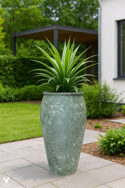 Pot Panarea XXL relic jade Ø58 x H120 cm (Relic Jade Ø58 x H120 cm)