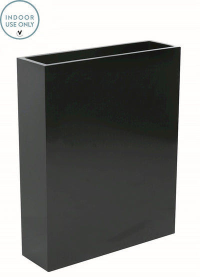 Pot South Dakota M shiny black L56 x B23 x H76 cm (Shiny black L56 x B23 x H76 cm)