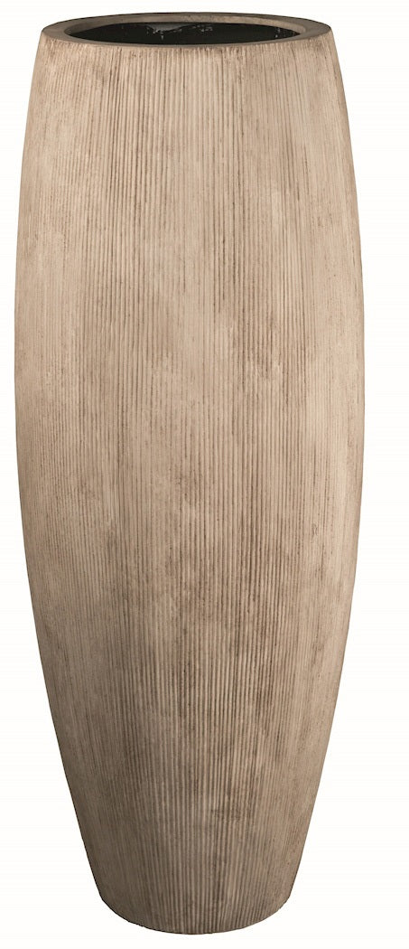 Pot Surabaya L stripe beige Ø37 x H100 cm (Stripe beige Ø37 x H100 cm)