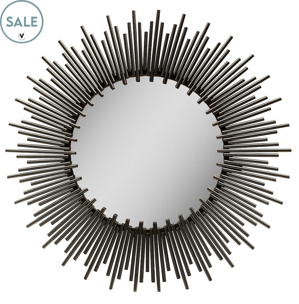 SALE! Spiegel Arebe L black L75 x B2 x H75 cm (black L75 x B2 x H75 cm)