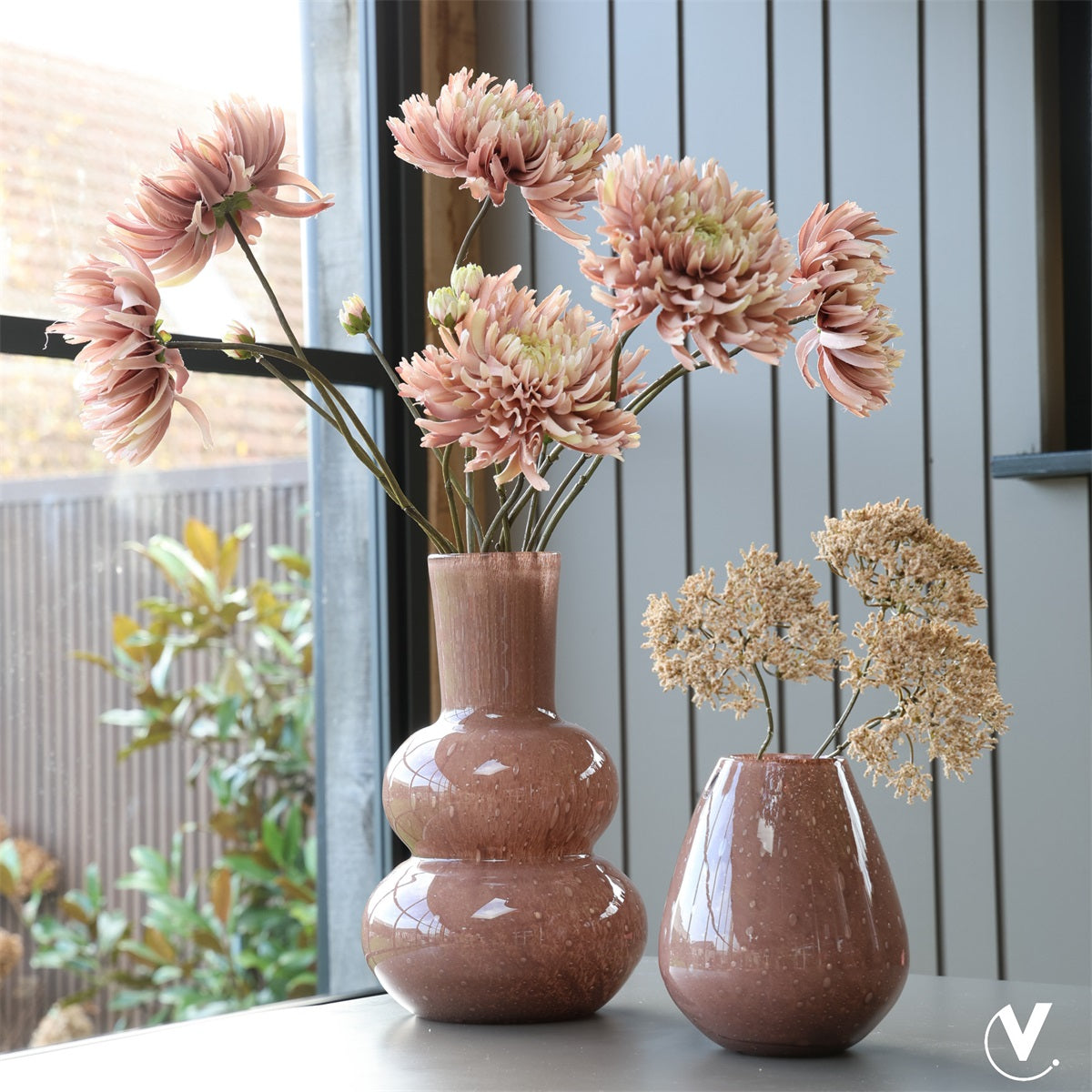 Vaas Lindi Elite brown Ø22 x H36 cm (Brown Ø22 x H36 cm)