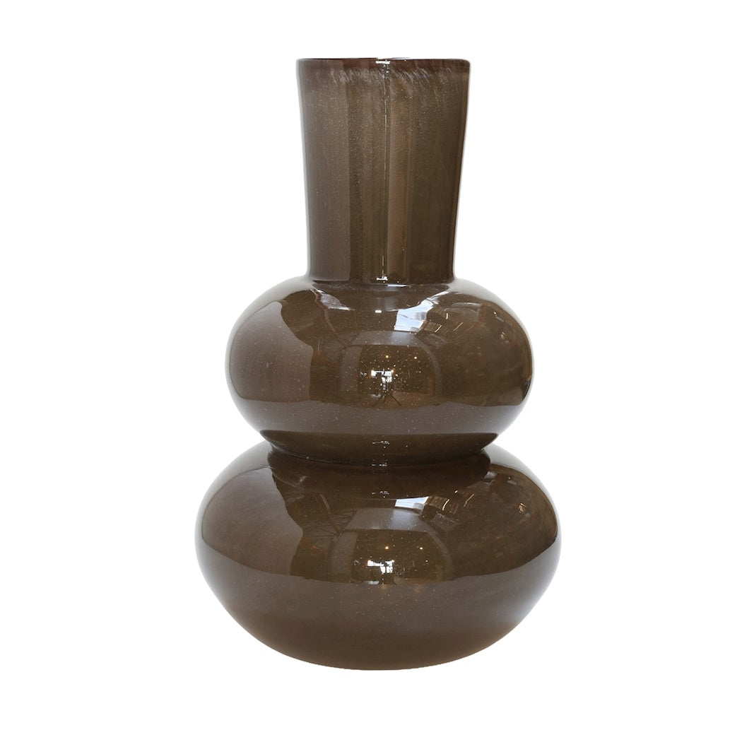 Vaas Lindi Elite dark brown Ø22 x H36 cm (-leeg- Ø22 x H36 cm)