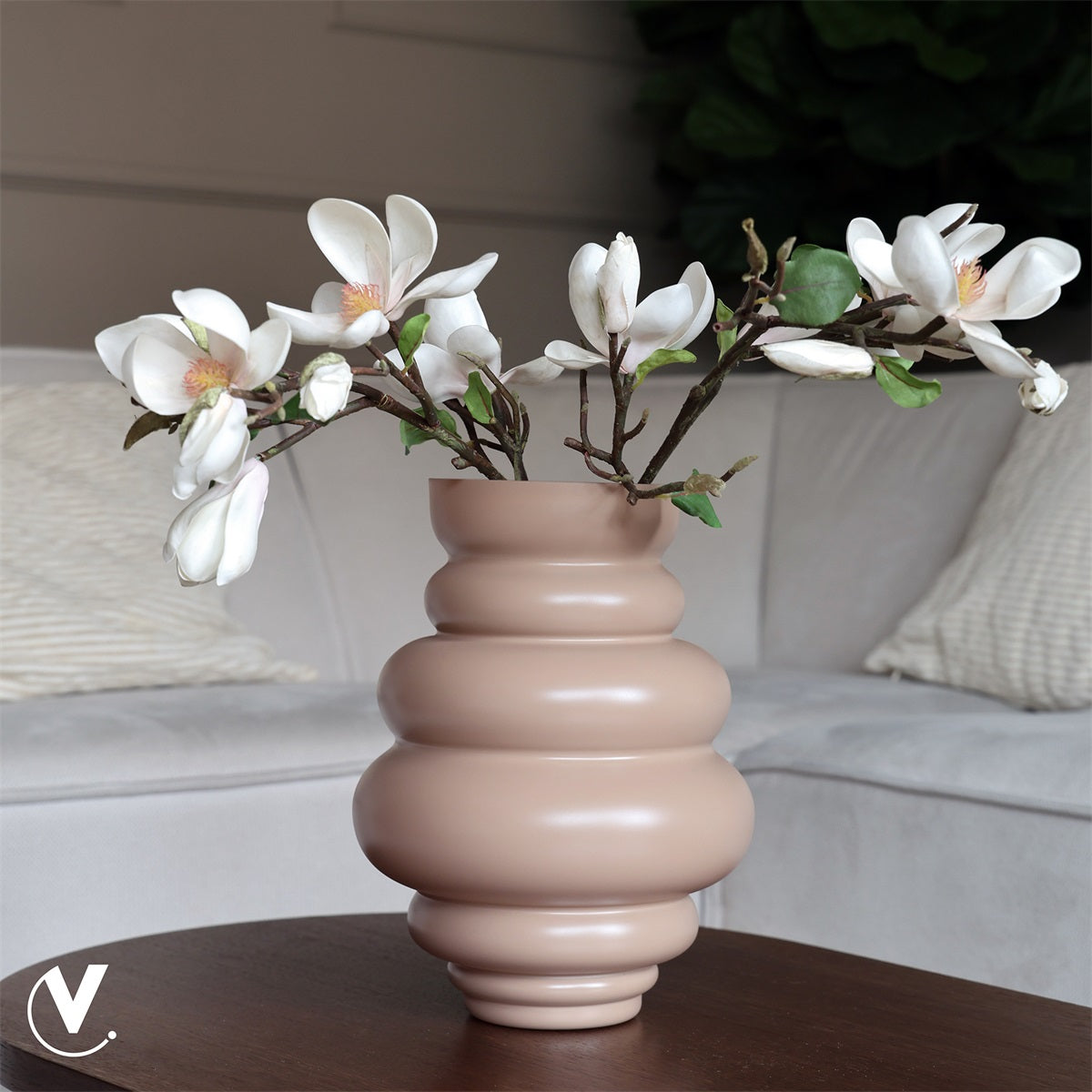 Vaas Maputo M matte sand Ø22 x H30 cm (Matte Sand Ø22 x H30 cm)