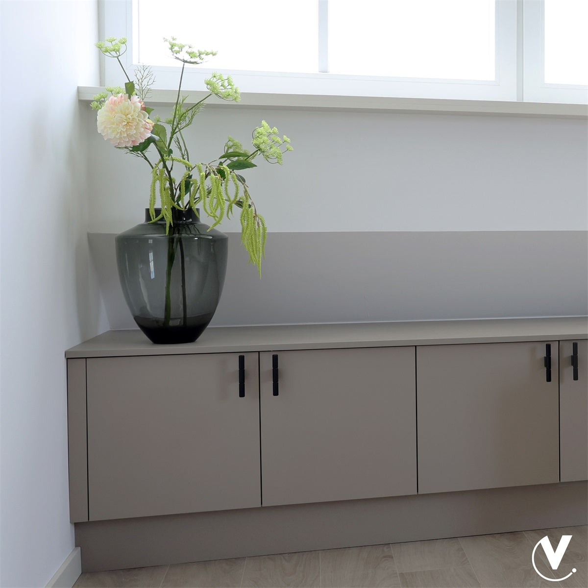 Vaas Tugela M grey Ø28 x H35 cm (Grey Ø28 x H35 cm)